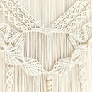 Achart Macrame Wall Hanging Large- Boho Wall Decor- large wall art- Wall Decor Living Room- Macrame Tapestry Boho Decor for Bedroom (Leaf &Wood Bead) by CozyNest Decor