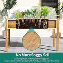 YITAHOME Raised Garden Bed, 47x18x31 Inch HIPS Poly-Wood Weather-Resistant Elevated Planter Box with Legs for Vegetable Flower, Brown by GreenHaven Gardens