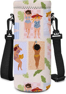 AUPET Water Bottle Bag Carrier,24oz/32oz Insulated Neoprene bottle Sling Holder Case Pouch Cover for 1000ML/750ML Bottles with Shoulder Strap for walking by TinyTreasures Baby Boutique