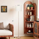 Ambimall 60'' Modern Floor Lamp with Shade, Tall Lamps for Living Room, Bedroom, Office, Dining Room, Beige Shade with Mocha Gold Pole(Without Bulb) by CozyNest Decor