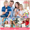 Karaoke Machine for Kids Adults, Portable Bluetooth Speaker with 2 Wireless Microphones and LED Lights, Kids Toys Birthday Gifts for Girls Boys Ages 4, 5, 6, 7, 8,9,10,11,12+ Years by TinyTreasures Baby Boutique