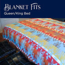 Beacon Blankets Southwestern Wigwam Native American Design Throw - 90" x 90" Blanket Only - Premium Plush Blanket Can be Used for Queen or King Size Bed by CozyNest Decor