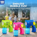 TOY Life 3 Pack Bubble Guns for Kids, Automatic Bubble Blower, Leakproof & Lightweight, Outdoor Summer Toys for Beach Travel, Easter Basket Stuffer, Party Favor, Birthday Gift for Toddlers Boys Girls by TinyTreasures Baby Boutique