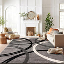 Rugshop Modern Wavy Circles Design Area Rug 10' x 14' Gray by TinyTreasures Baby Boutique