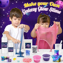 Slime Kit,Toys for 6 7 8 9 10 11 12 Year Old Girls Boys Galaxy Slime Making Kit Making Butter Slime Dark Powder to Make Glitter Galactic Slimes Stress Relief Toys Fun Birthday Gifts by TinyTreasures Baby Boutique