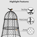 Pack of 10 Heavy-Duty Chicken Wire Plant Cloches – Rustproof Garden Protectors and Plant Cages for Vegetables and Flowers – Safeguard Plants from Deer and Critters – 20” x 12” by GreenHaven Gardens