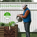 8x4x2 ft Outdoor Raised Garden Bed, Large Metal Planter Raised Beds, Planters for Outdoor Plants for Vegetables, Flowers, Herbs, Fruits, and Succulents.(2 Pcs) by CozyNest Decor