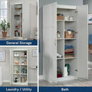 Sauder Select Storage Cabinet/ Pantry cabinets, White finish by CozyNest Decor