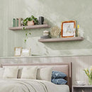 HOOBRO Floating Shelves for Wall, Wall Mounted Shelf Set of 2, 47.2" Hanging Shelf with Invisible Brackets, for Wall in Bathroom, Bedroom, Toilet, Kitchen, Living Room, Office, Greige BG120BJP201 by CozyNest Decor
