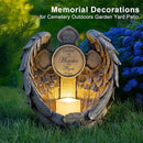 12" Solar Angel Wing Cross Garden Lights, Waterproof Memorial Grave Decorations Sympathy Gifts for Cemetery Outdoors Lawn Yard Home Patio Decor by CozyNest Decor