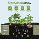 5-in-1 Adjustable Raised Garden Bed Kit | Galvanized Planter Boxes for Vegetables, Flowers | 12" Tall, Multiple Sizes (8x3x1ft, 9x2x1ft, 10x1x1ft, 6x5x1ft, 7x4x1ft) | Outdoor Metal Raised Bed, Green by GreenHaven Gardens