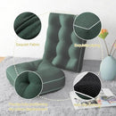 YZ HOME Rocking Chair Cushion, Set of Thicken Seat & Back Chair Cushions with Memory Foam, Non-Slip Chair Pad with Ties for for Indoor&Outdoor Rocker, Dark Green, 22x17x5/17x17x5 by CozyNest Decor