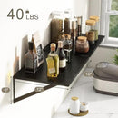 Fun Memories Deep Floating Shelves for Wall, 12 Inch Deep Black Floating Shelves Set of 2, 16" W x 12" D Wall Shelf, Wide Display Ledges Shelves for Bedroom, Bathroom, 12 Deep Bookshelf Wall Mounted by CozyNest Decor
