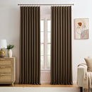 KEQIAOSUOCAI Black Pinch Pleated 60 Inch Wide Curtains 60 x 95, Thermal Insulated Noise Cancelling Living Room Office Drapes 95 Inches Long, Patio Sliding Glass Door Window Curtain 2 Panels by TinyTreasures Baby Boutique