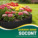 Corrugated Metal Garden Edging, 6"×40Ft Durable Landscape Border for Garden, Lawn, Flower Beds and Paver Edging (Black) by GreenHaven Gardens