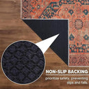 Keen Home Design 4x6 Rug - Machine Washable Area Rug with Non-Slip Backing, Ideal for Living Room, Dining Room, Bedroom - Vintage, Easy Clean, Durable, Low Pile Rug - (4' x 6') by CozyNest Decor