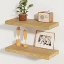Floating Shelves for Wall, 8 Inch Deep Floating Shelves, 24"W x 8"D Wall Shelves Set of 2, Rustic Wood Floating Shelf for Home Decor, Deep Storage Shelves for Kitchen, Bedroom, Living Room by CozyNest Decor