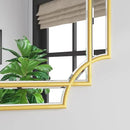 Bathroom Mirror for Wall Gold Farmhouse Wall Vanity Mirror for Over Sink Wood Framed Beveled Mirrors Deco（20 * 28IN/Gold） by CozyNest Decor
