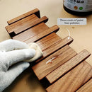 Wall Mounted Piano Key Hanger | Flip Style Hook | Entrance Wall Art Hook, Made of Oak Wood (3 Times Painted, 4 Times Polished) (Arc Walnut-Beech, 10Hooks) by CozyNest Decor