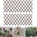 2PCS Expandable Garden Trellis, 38" x 89" Large Wooden Lattice Fence Wall Panel Stretchable Decorative Fences Lattice Trellis for Climbing Plants Outdoor Ivy Vine Rose Clematis Garden Patio Room Decor by GreenHaven Gardens