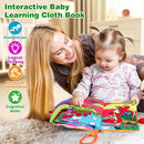Vanmor 2 Pack Baby Cloth Books, High Contrast Sensory Crinkle Toys for 0-6 Months Infants, Soft Tummy Time Travel Essentials, for Boys, Easter Basket Stuffers by TinyTreasures Baby Boutique