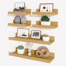 Axeman Picture Ledge Shelf, Floating Shelves for Wall Decor Storage Set of 6, 16 inch Floating Wall Mounted Shelves, Wall Shelves with Lip for Living Room, Bedroom, Nursery, Bathroom, Kitchen, Oak by TinyTreasures Baby Boutique