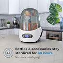 Baby Brezza Baby Bottle Sterilizer and Dryer Machine – Electric Steam Sterilization - Universal Fit - Pacifiers, Glass, Plastic, and Newborn Feeding Bottles by TinyTreasures Baby Boutique