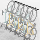 monTEK Enhanced Garage Bike Rack, Adjustable 6 Bike Hangers for Garage, Equipped with 78.5in Extended Rail to Accommodate Various Bicycle Sizes, Heavy-Duty Steel Bike Wall Mount, Max Capacity 330 lbs by GreenHaven Gardens