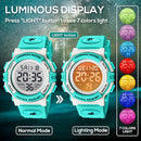 Kids Watch,Boys Watch for 3-15 Year Old Boys,Digital Sport Outdoor Multifunctional Chronograph LED 50 M Waterproof Alarm Calendar Analog Watch for Children with Silicone Band,Kids Gift by TinyTreasures Baby Boutique