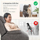 Power Lift Chair Recliners for Elderly, Modern Overstuffed Electric Seniors Recliner Chair with Remote Control Side Pocket for Living Room Bedroom (Dark Grey) by CozyNest Decor