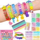 Friendship Bracelet Making Kit for Girls, Art & Craft Kits for Kids, DIY Jewelry Making with Charm & Stickers, Birthday Gifts for Ages 5-12, Toys for Ages 5, 6, 7, 8, 9, 10, 11, 12 Years Old by TinyTreasures Baby Boutique