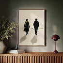 Winter Walk with Yellow Scarf