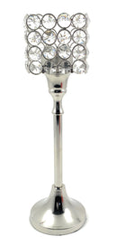Hurricane Crystal Candle Holder (Square, 10")