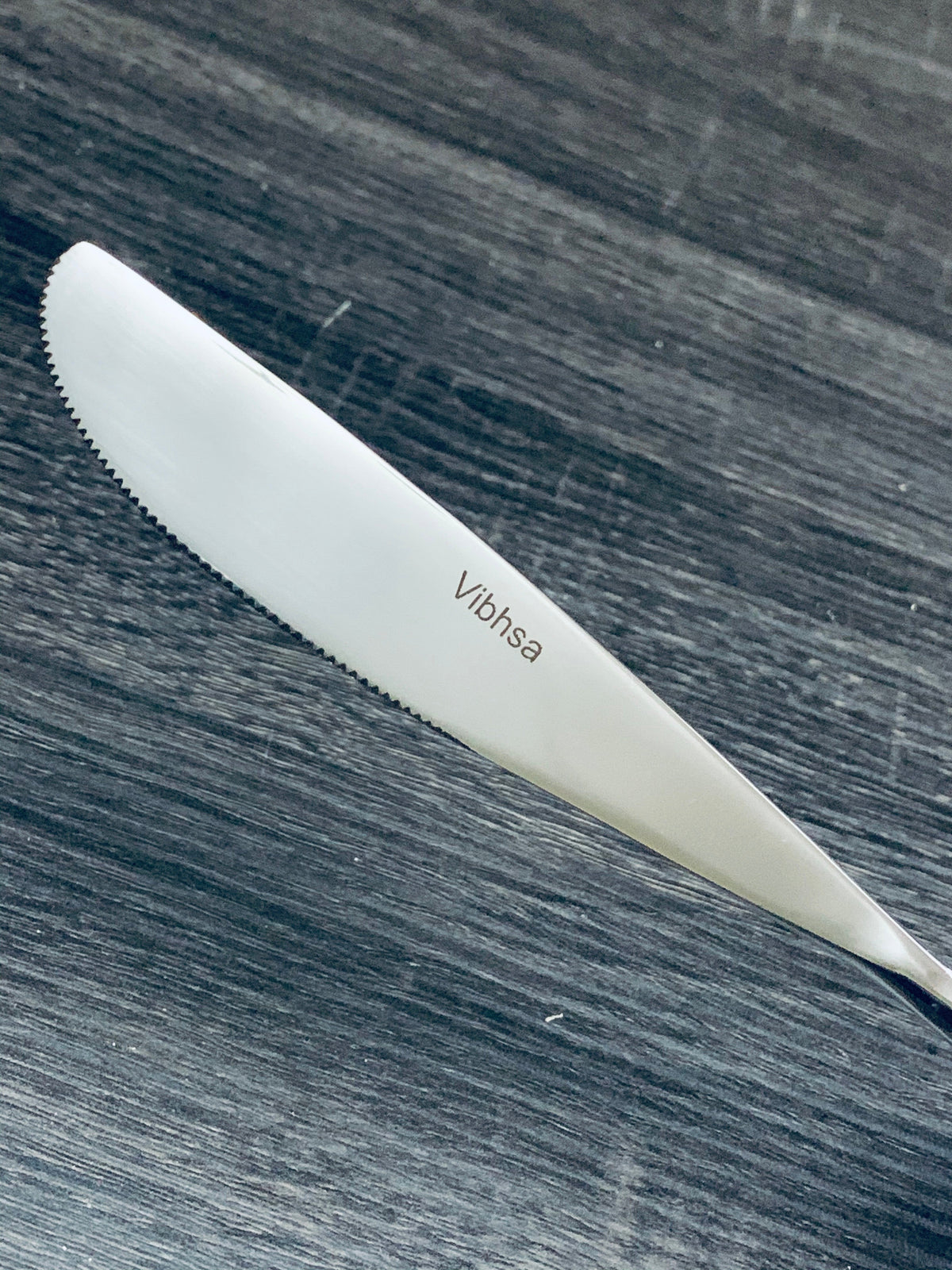 Hammered Silver Flatware Stainless Steel Set of 20, photo 5 of 10