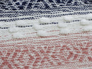 Throw Pillow for sofa with Tassels 22" X 22" Multicolor Insert Included