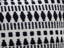 Black 22" X 22" Throw Pillow for couch with Tassels-Winter