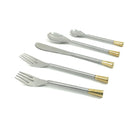 Vibhsa 20 Piece Silver Flatware Set, Service for 4
