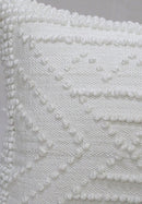 Decorative 18"x18" Outdoor Pillow for couch  (White)