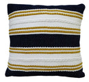 Multi Color 18"x18" Indoor Outdoor Pillow with Braid for sofa