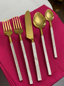 Designer Golden Stainless Steel Flatware Set of 20 PC