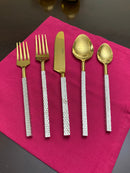 Designer Golden Stainless Steel Flatware Set of 20 PC