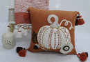 Fall Pumpkin Pillow for Halloween with Insert 20" x 20"
