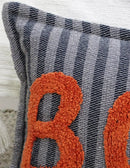 Halloween Throw Pillow Texted BOO! 14" x 24"
