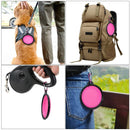 5" Portable and Foldable Small Dog Bowl-Pink set of 5