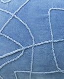 Linden Solid Velvet Embroidered Decorative Pillow 14"x24"