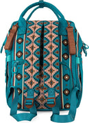 Wrangler Aztec Backpack Organized Daypack Travel Baby Bag with Stroller Strap and Side Bottle Pockets by TinyTreasures Baby Boutique