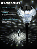 SOLPEX Solar Pathway Lights Garden Decor for Yard, Garden Lights Solar Powered Waterproof Landscape Lighting, Solar Outdoor Lights Porch Decor for Path Walkway Driveway (8 Pack Cold White) by GreenHaven Gardens