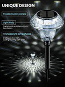 SOLPEX Solar Pathway Lights Garden Decor for Yard, Garden Lights Solar Powered Waterproof Landscape Lighting, Solar Outdoor Lights Porch Decor for Path Walkway Driveway (6 Pack Cold White) by GreenHaven Gardens