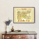 Vintage Map of Greenfield Village, 1951