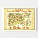 Vintage Map of Greenfield Village, 1951